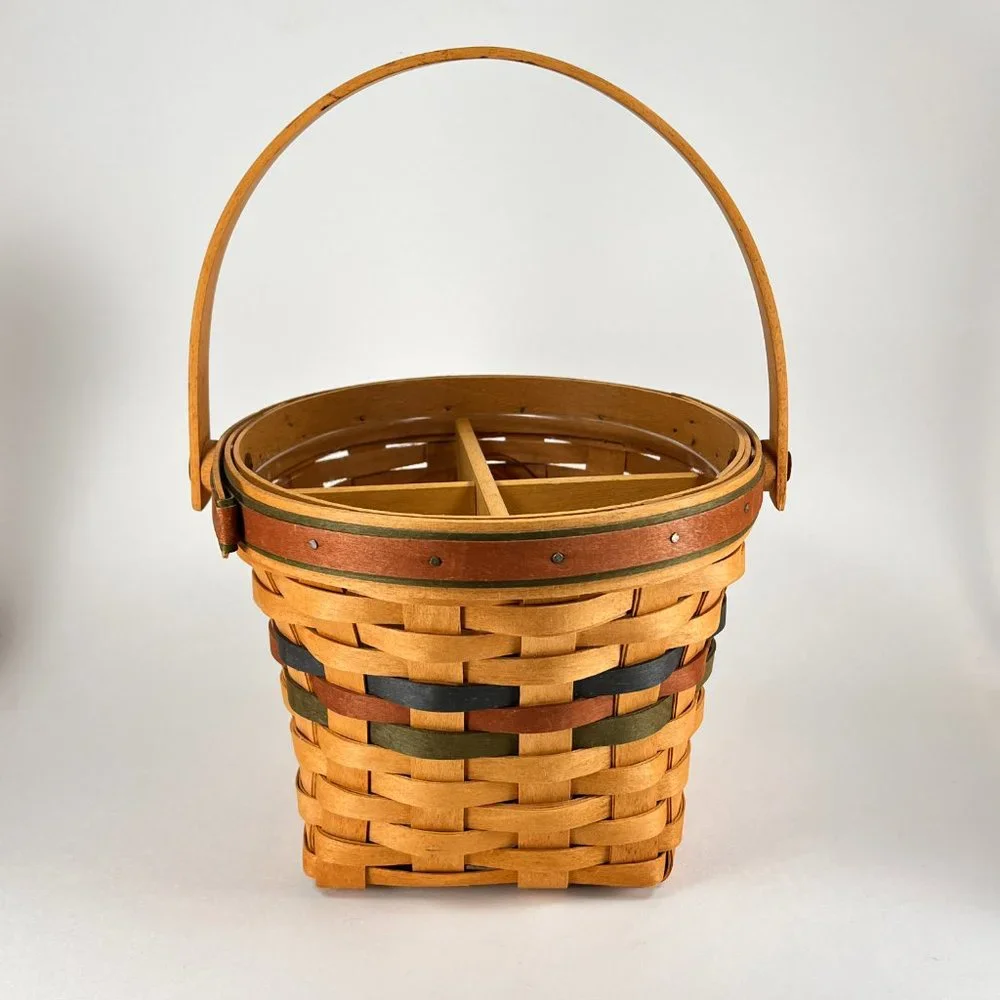 Vtg Longaberger Basket Maple Leaf Shades of Autumn Divider Protector 90s